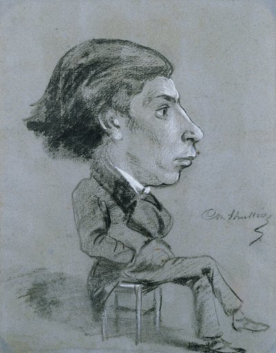 Portrait-charge, c. 1858 by Charles Marie Lhuillier